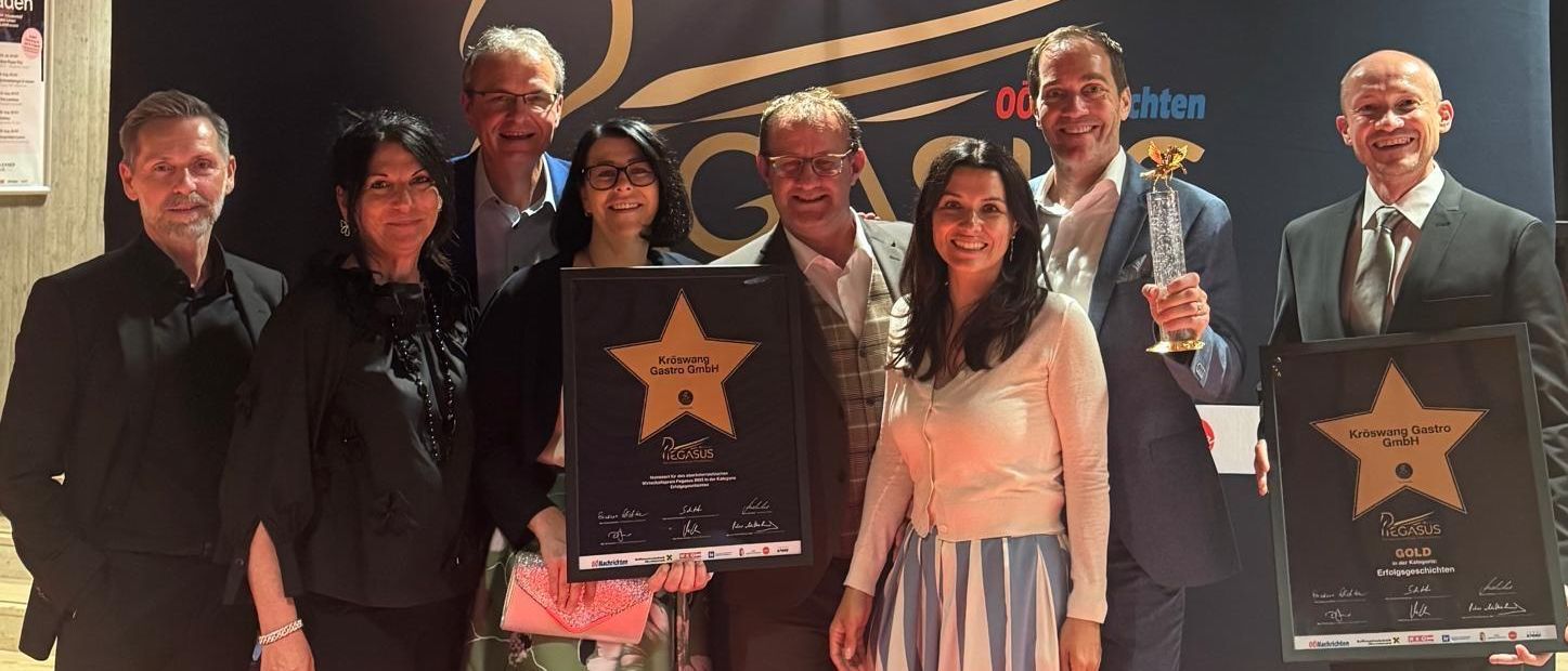 KRÖSWANG holt Pegasus in Gold – <br> mehr als 50 Jahre Erfolg mit Frische und Qualität