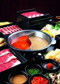 Hotpot Suppe Scharf und nicht scharf